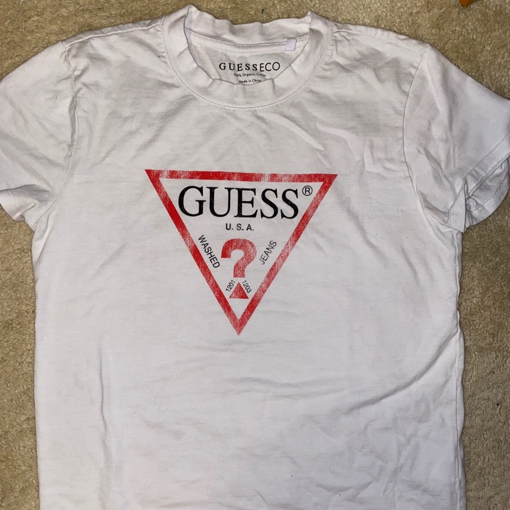 Signature Guess Jeans White T-Shirt